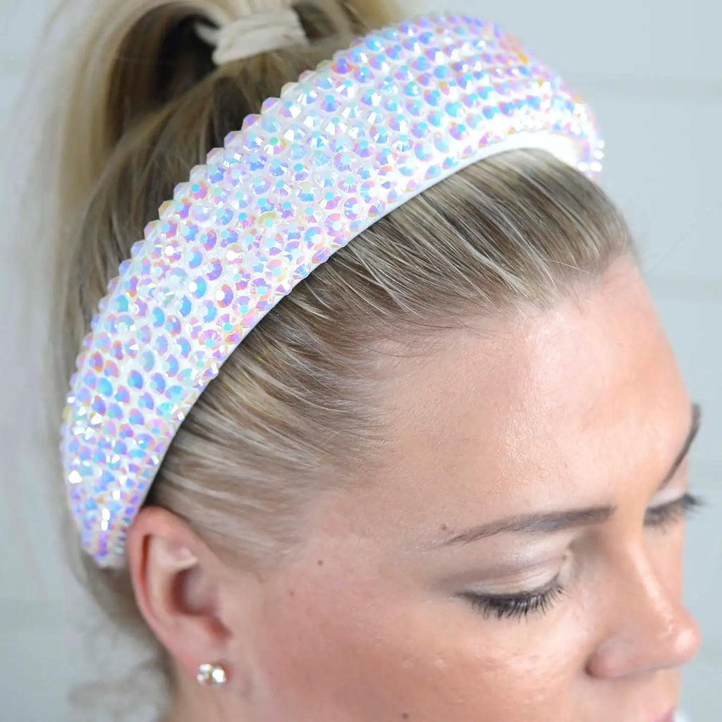 White Rhinestone Headband
