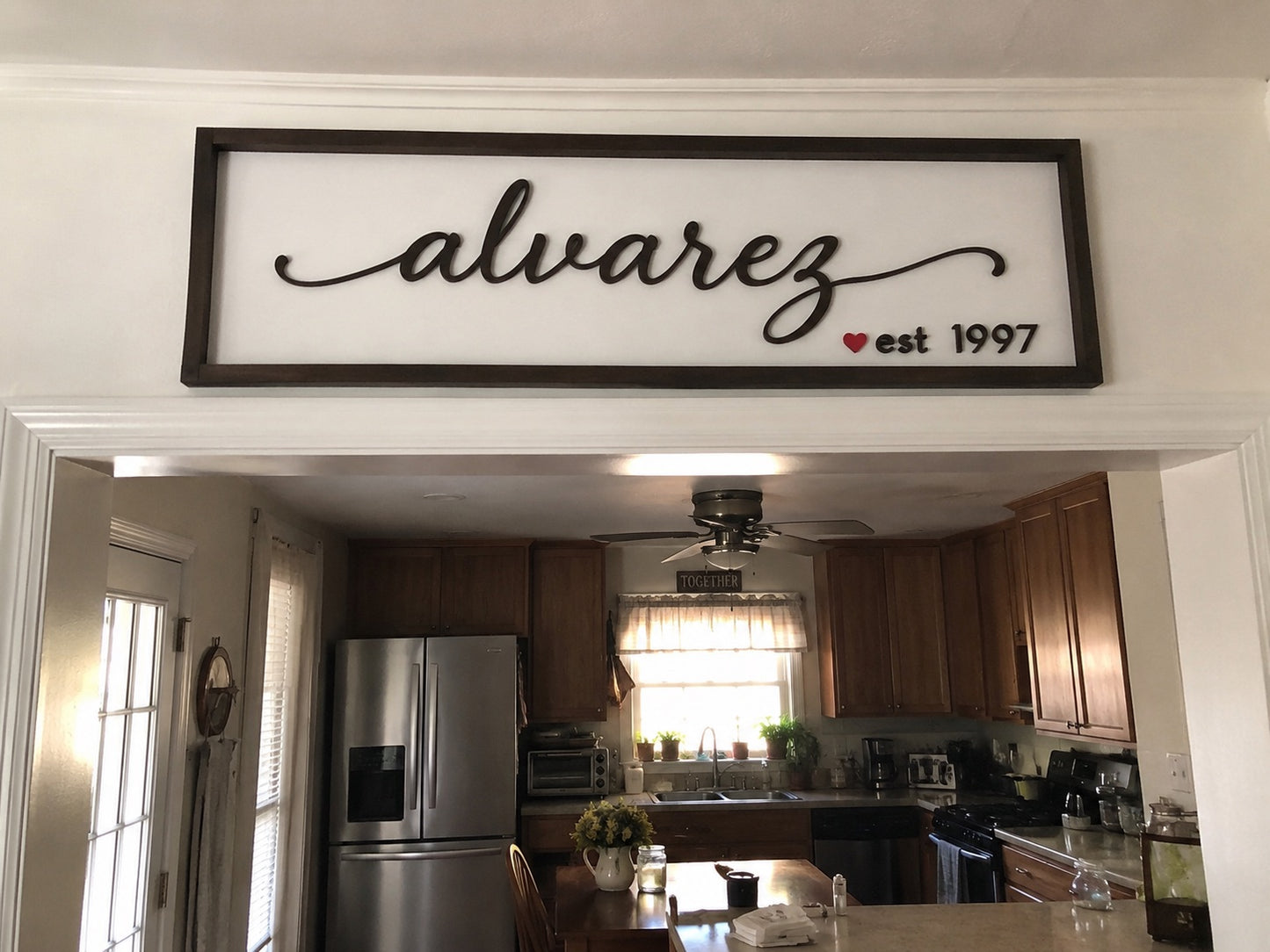 Personalized Family Name Sign | Established Wooden Wall Décor