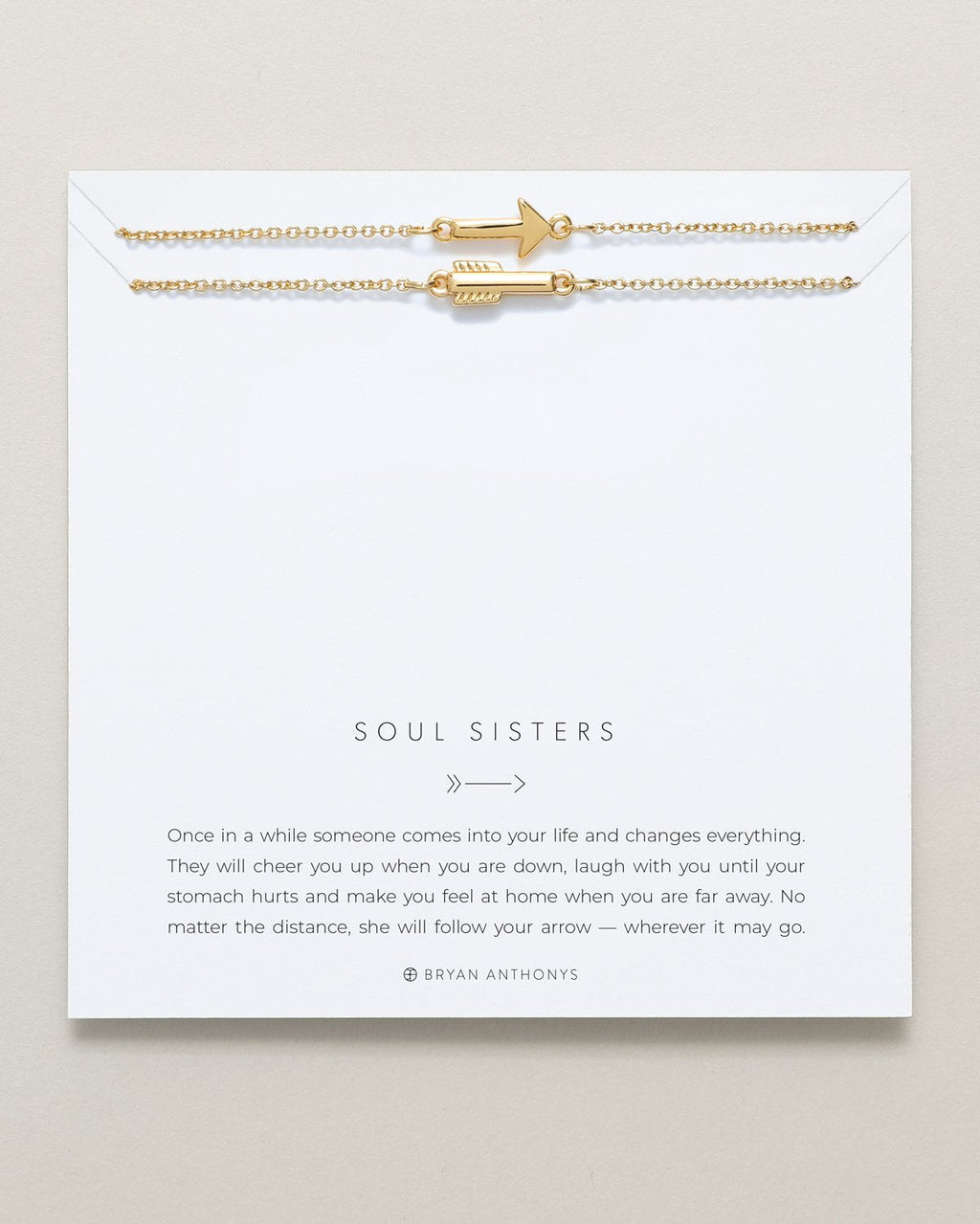 Soul Sisters Best Friend Arrow Necklace