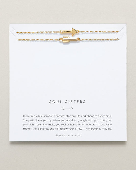 Soul Sisters Best Friend Arrow Necklace