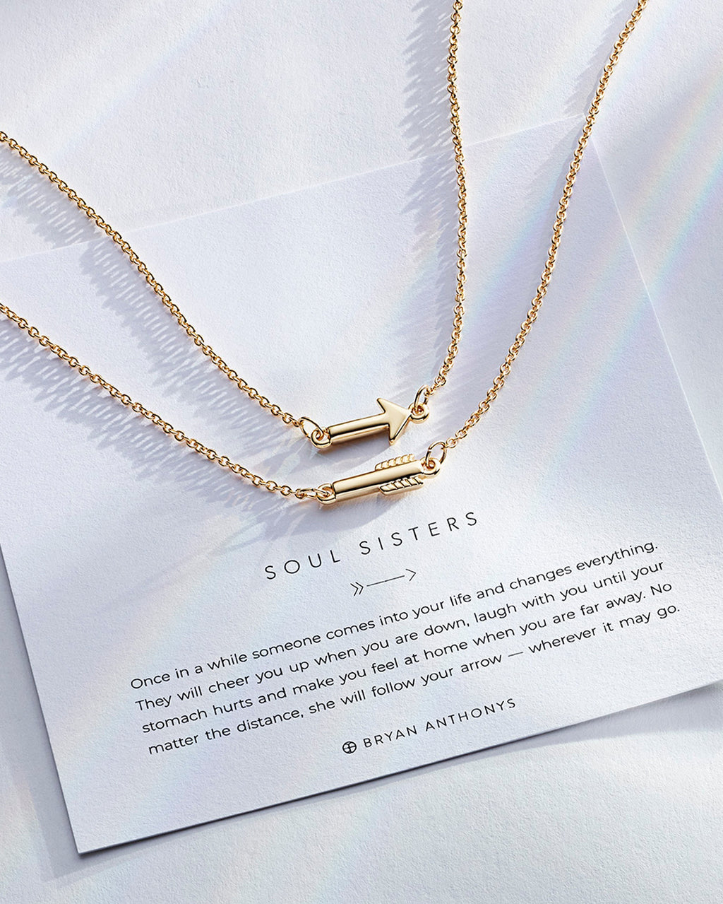 Soul Sisters Best Friend Arrow Necklace