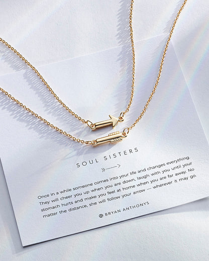 Soul Sisters Best Friend Arrow Necklace