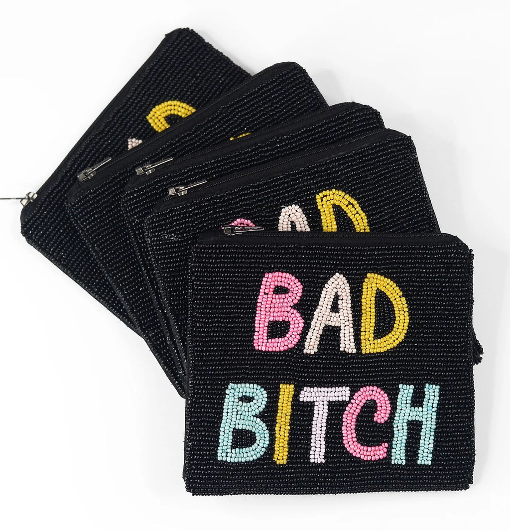 Bad B*Itch Seed Bead Bag