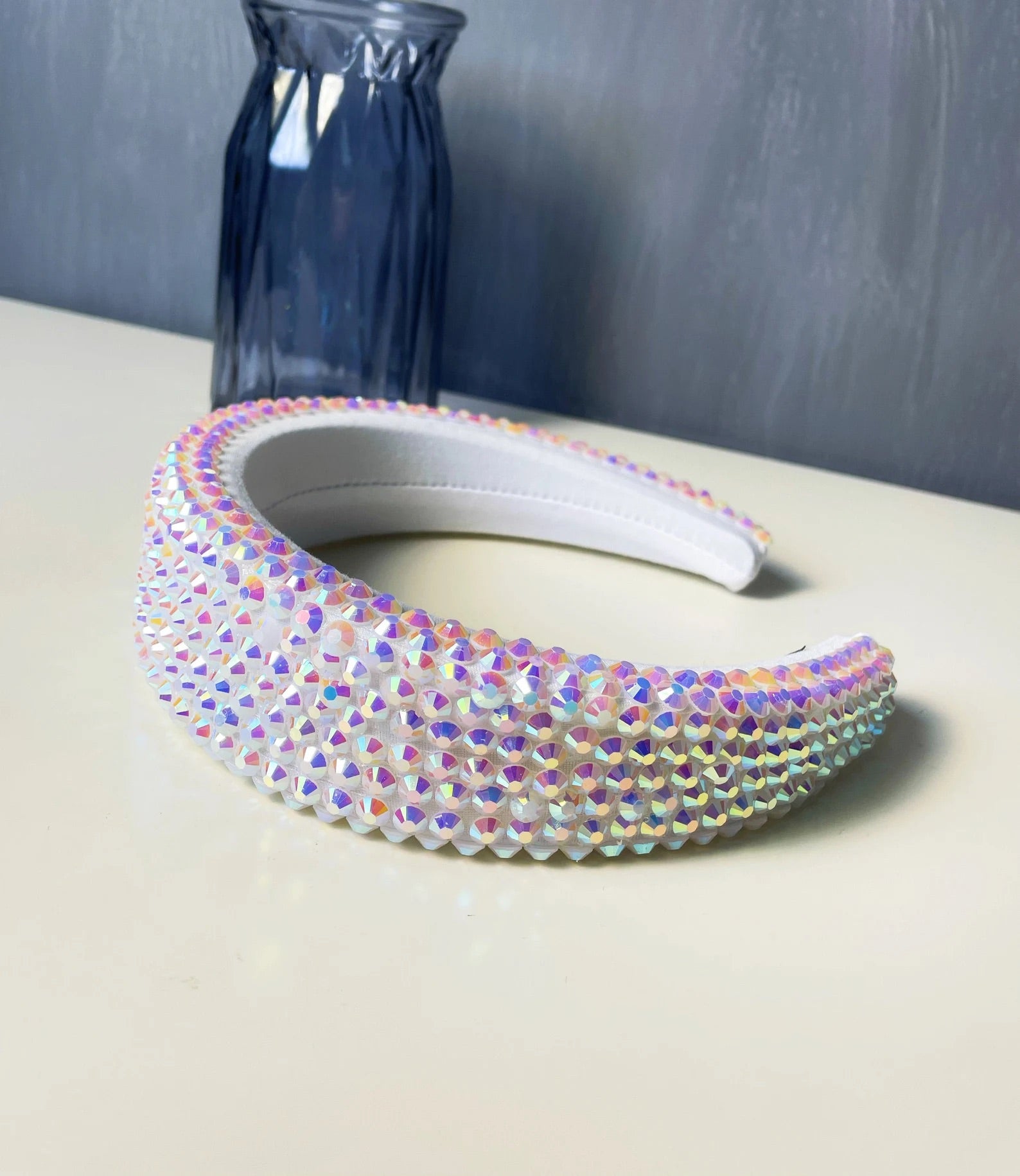 White Rhinestone Headband