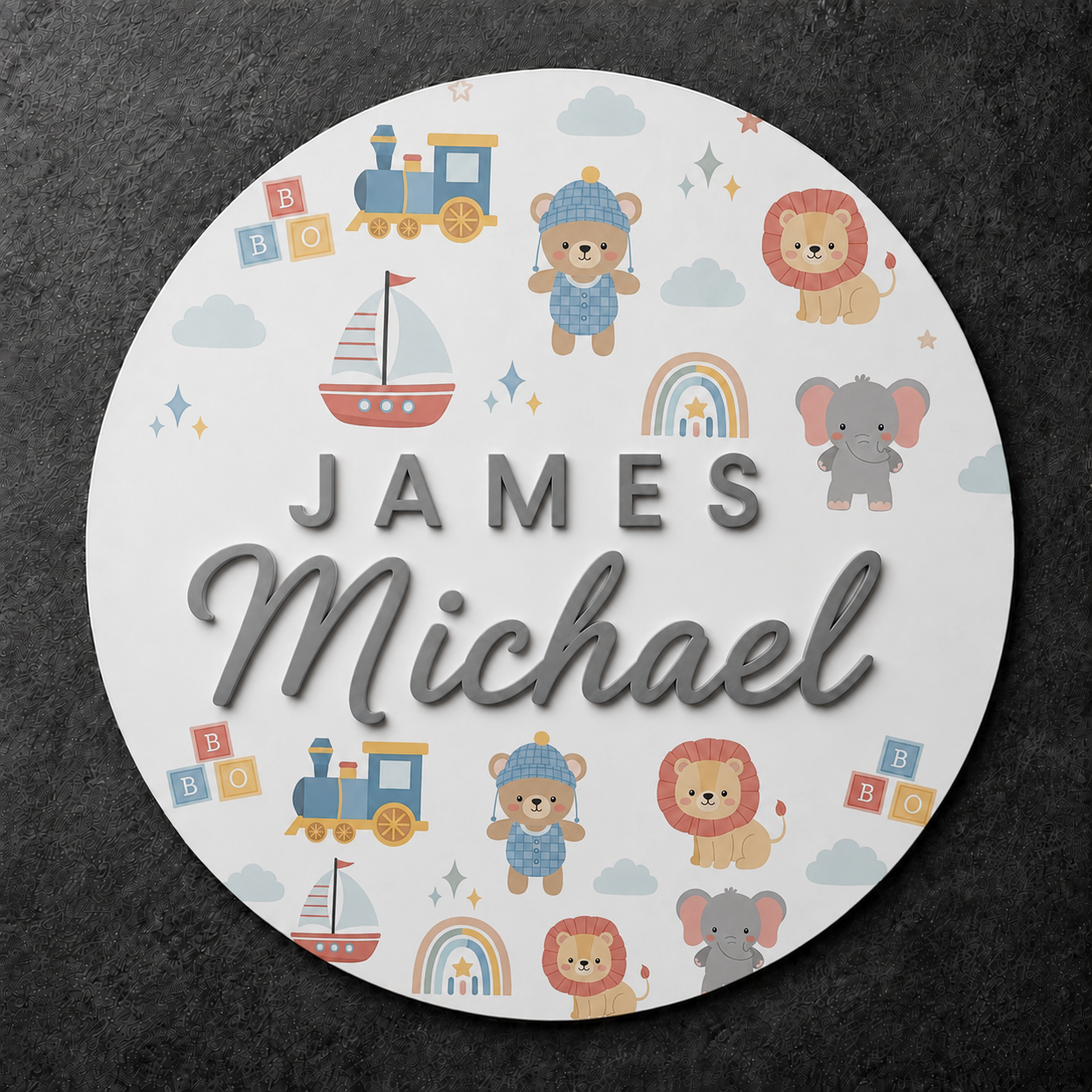 Personalized 16-Inch Nursery Wall Sign