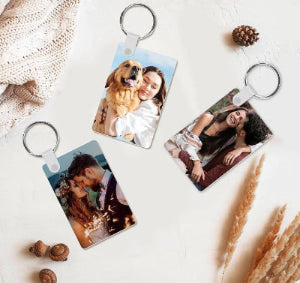 Custom Double-Sided Aluminum Photo Keychain