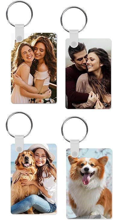 Custom Double-Sided Aluminum Photo Keychain
