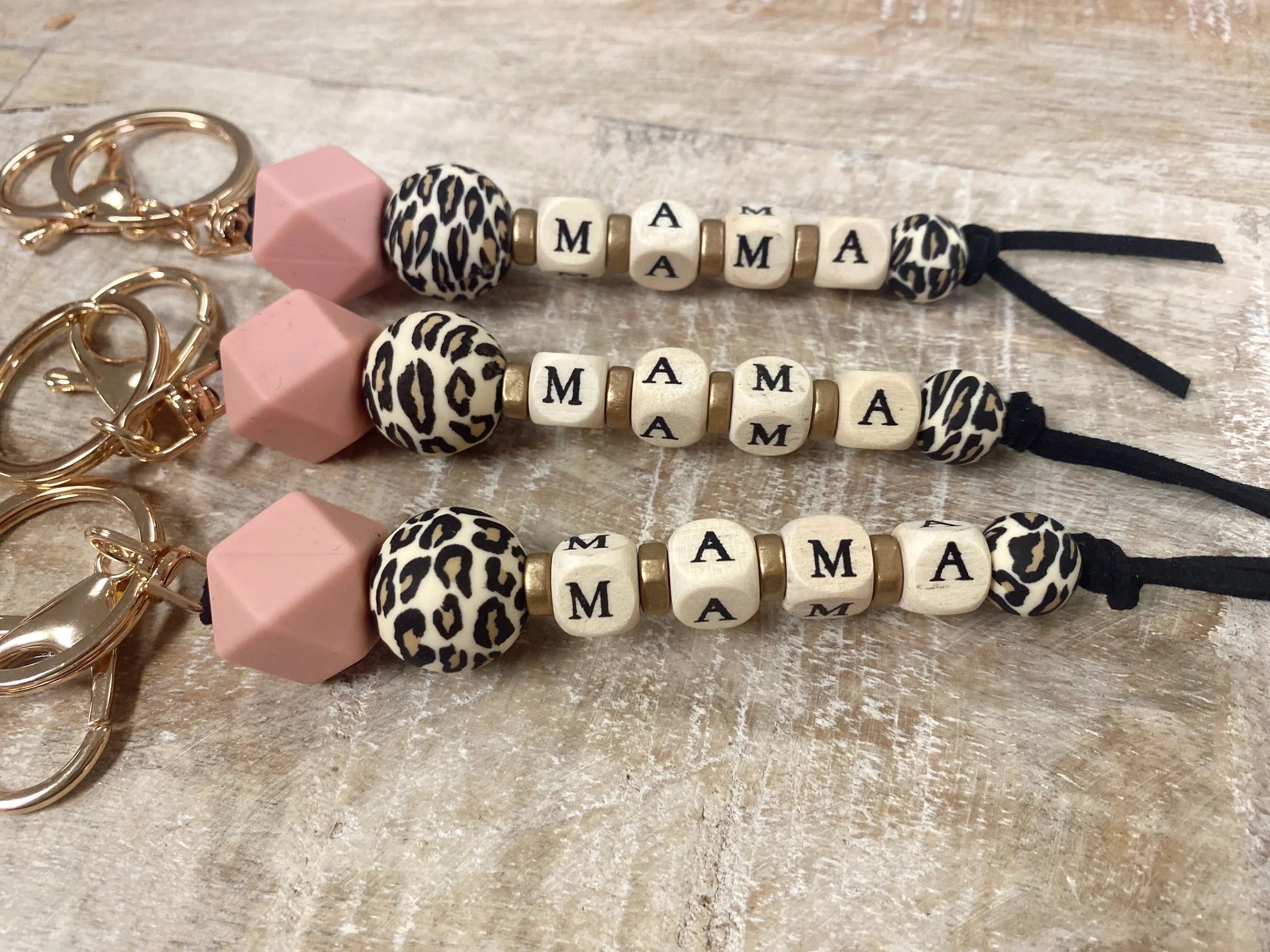 Mama Leopard Keychain