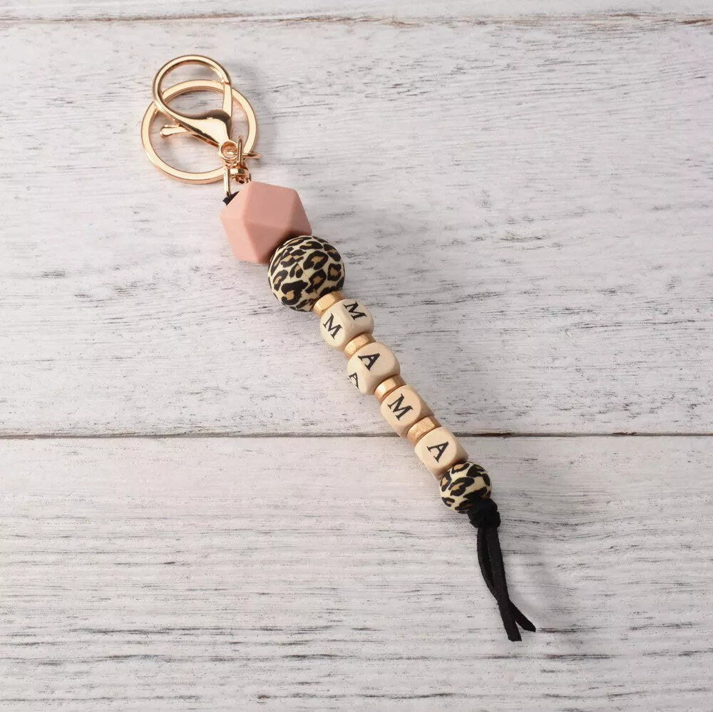 Mama Leopard Keychain