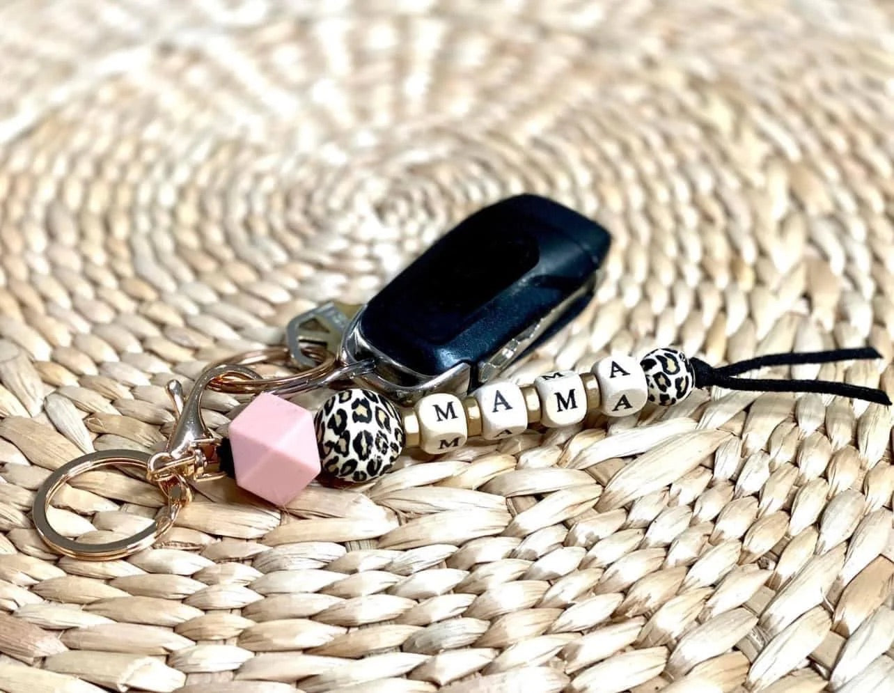 Mama Leopard Keychain