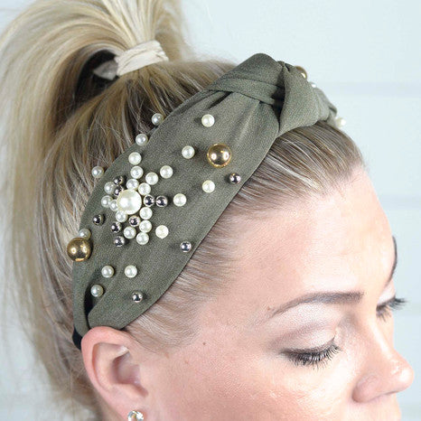 Olive Knotted Headband