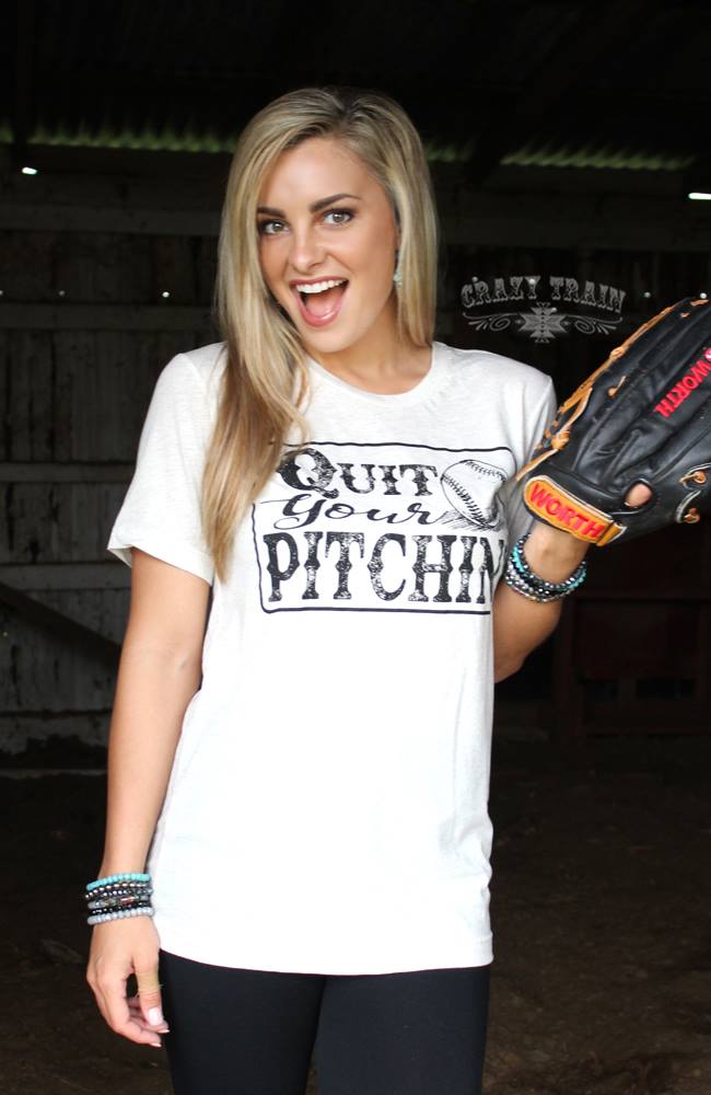 Crazy train Quit Your Pitchin Tee