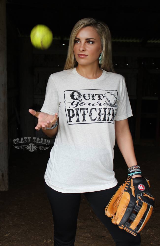 Crazy train Quit Your Pitchin Tee