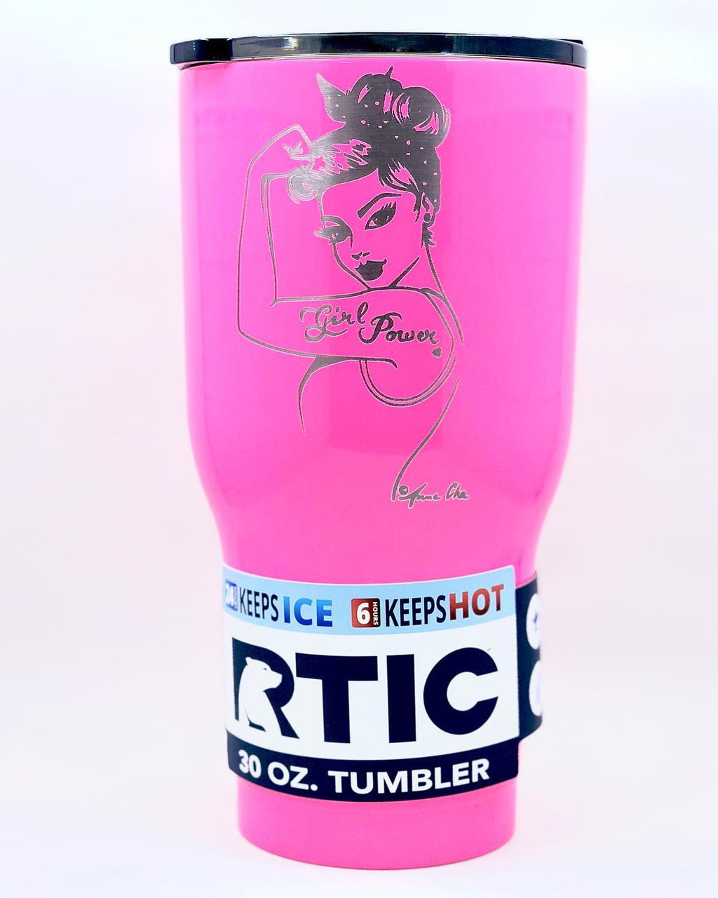 Hot Pink RTIC Tumbler – Magnolia Engraved Gifts
