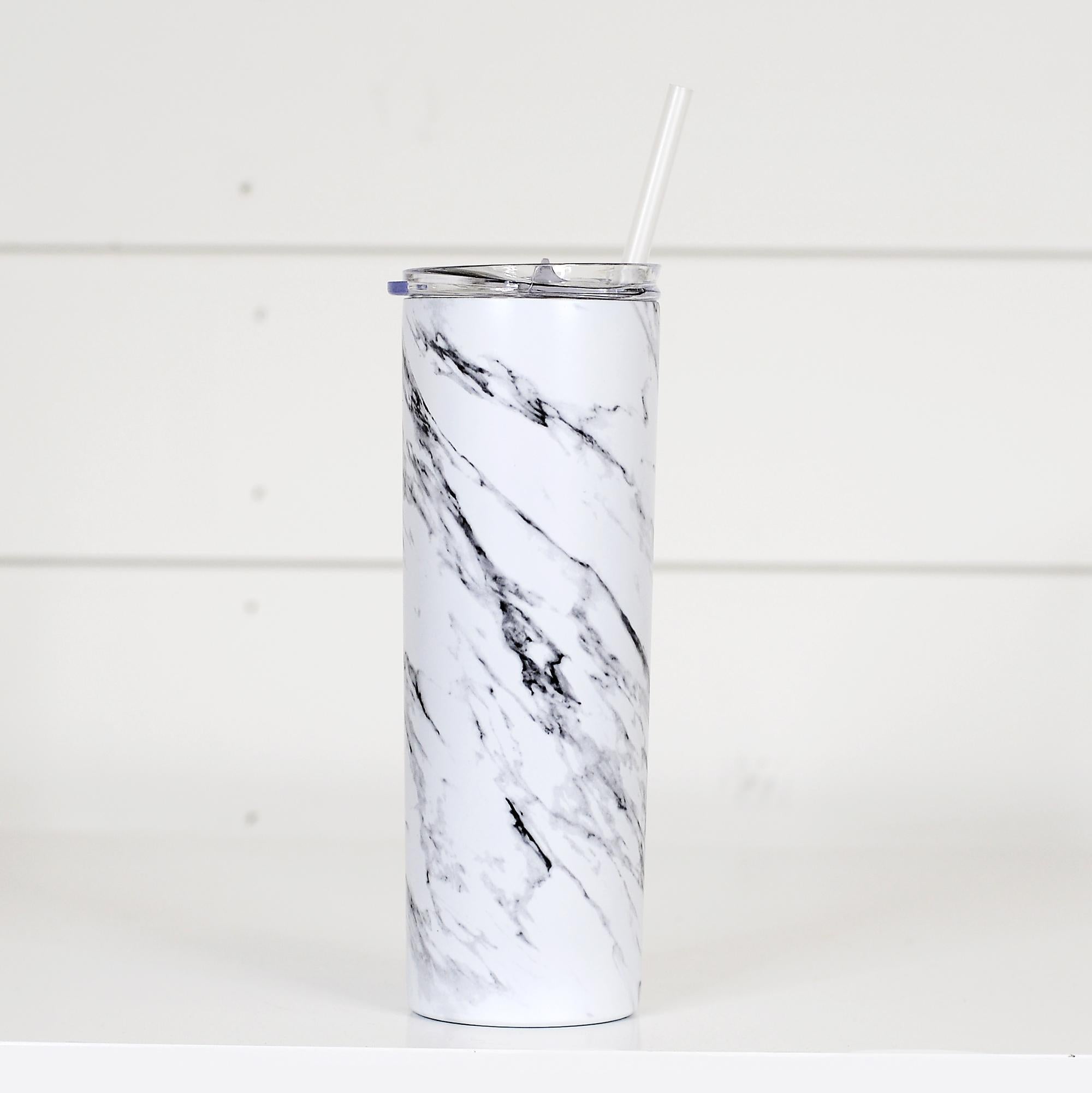 Marbled Tall Travel Cup