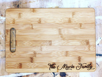 Bamboo Cutting Board - Custom Order