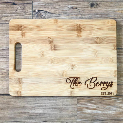 Bamboo Cutting Board - Custom Order