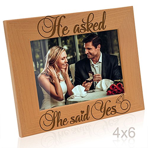 Laser Engraved Red Alder Photo Frame