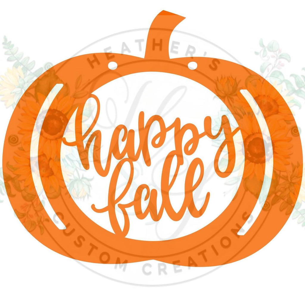 Happy Fall Pumpkin Door Hanger