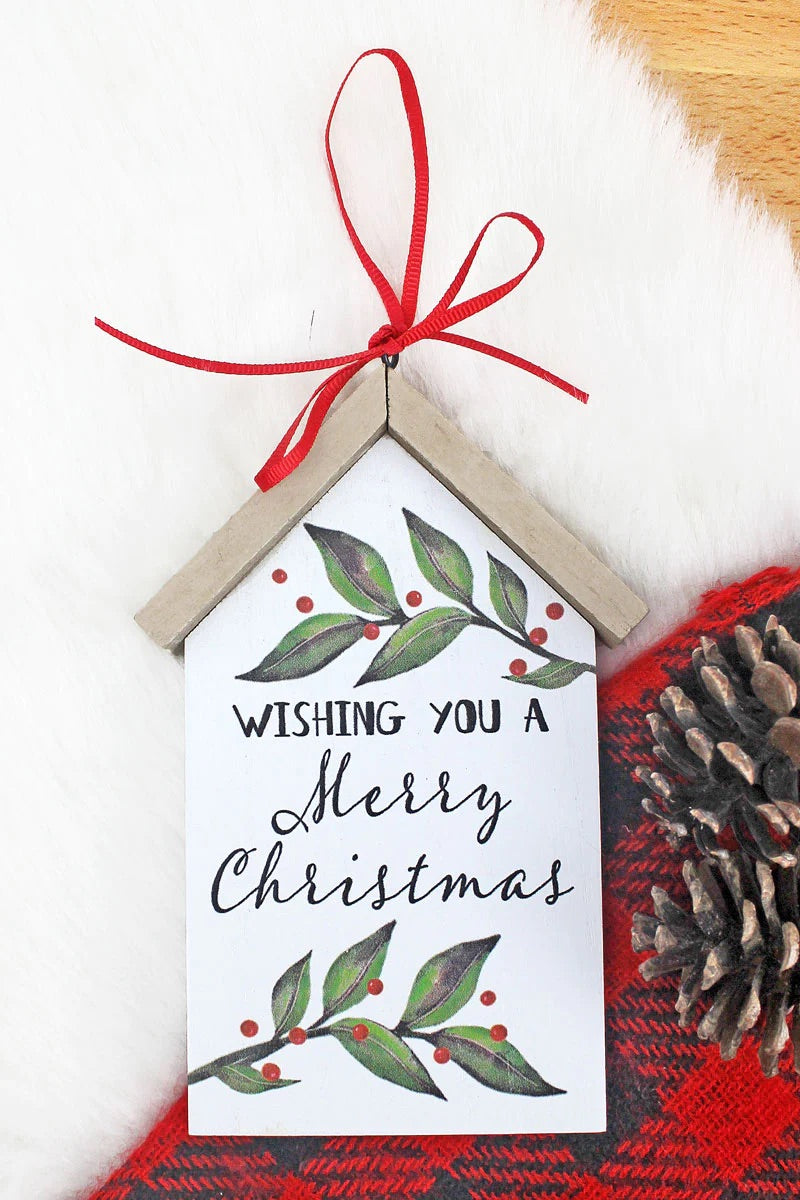 Wishing You a Merry Christmas Ornament