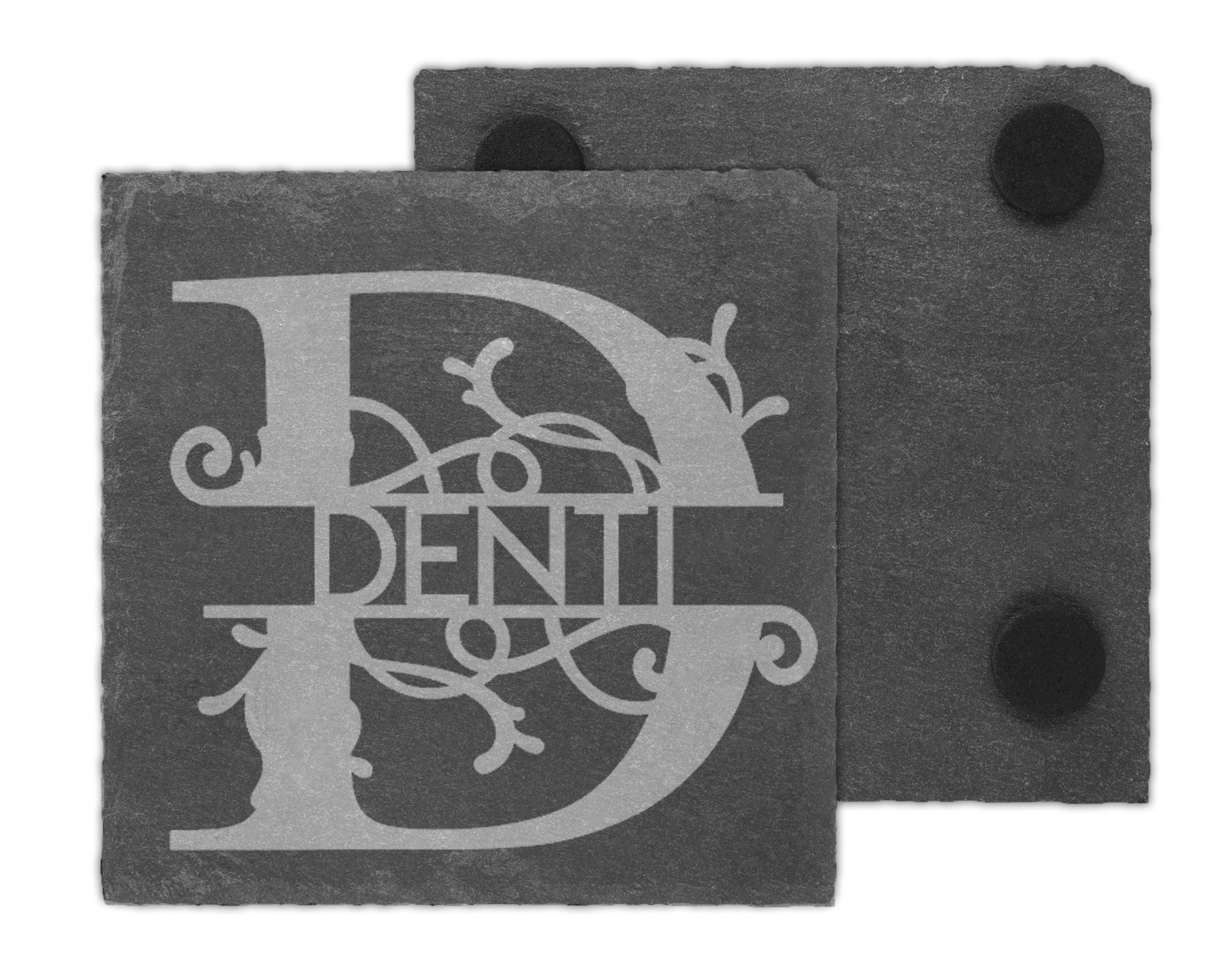 Personalized Slate Coaster Set