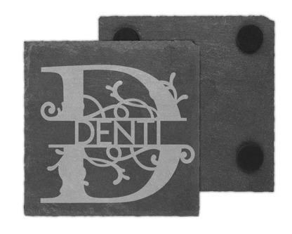 Personalized Slate Coaster Set