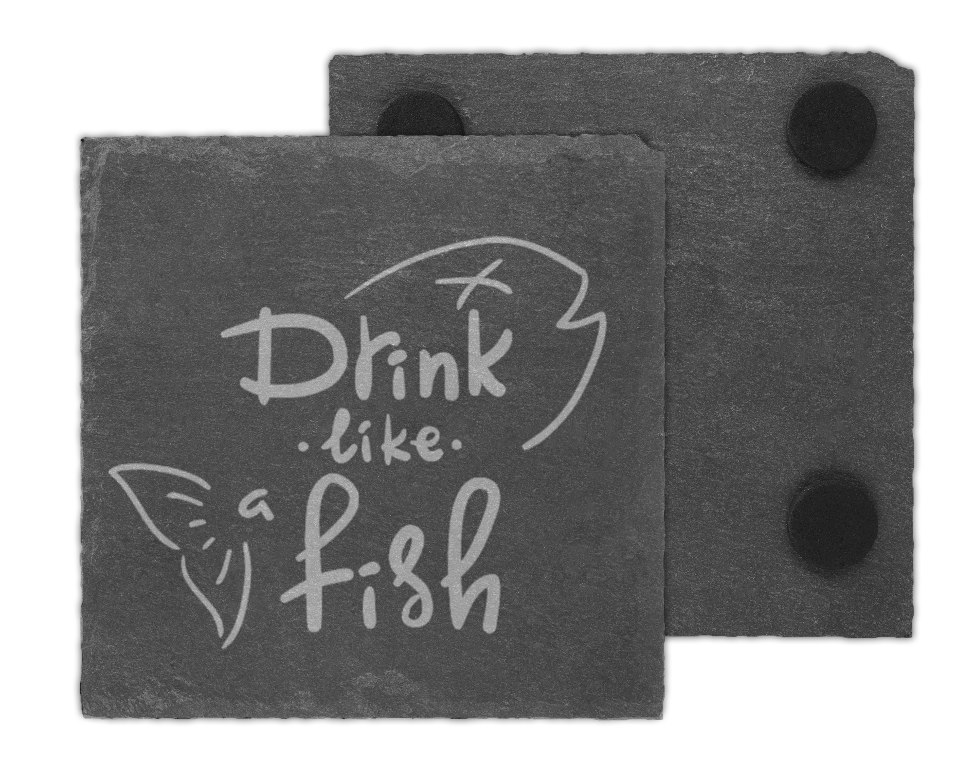 Personalized Slate Coaster Set