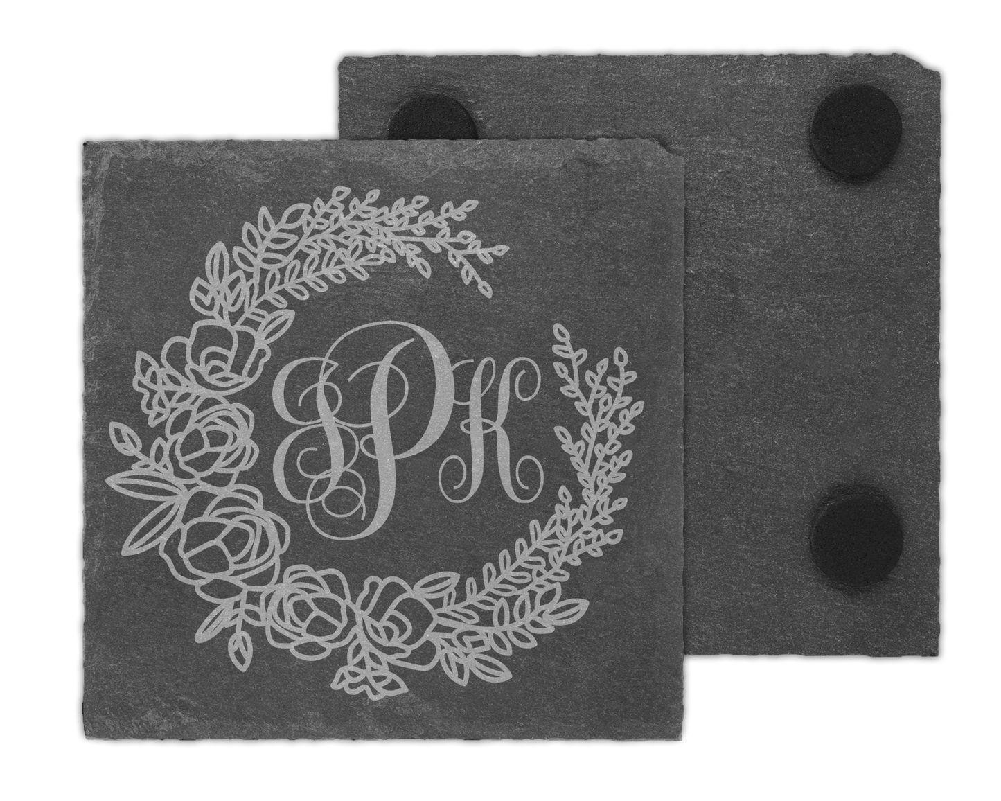 Personalized Slate Coaster Set