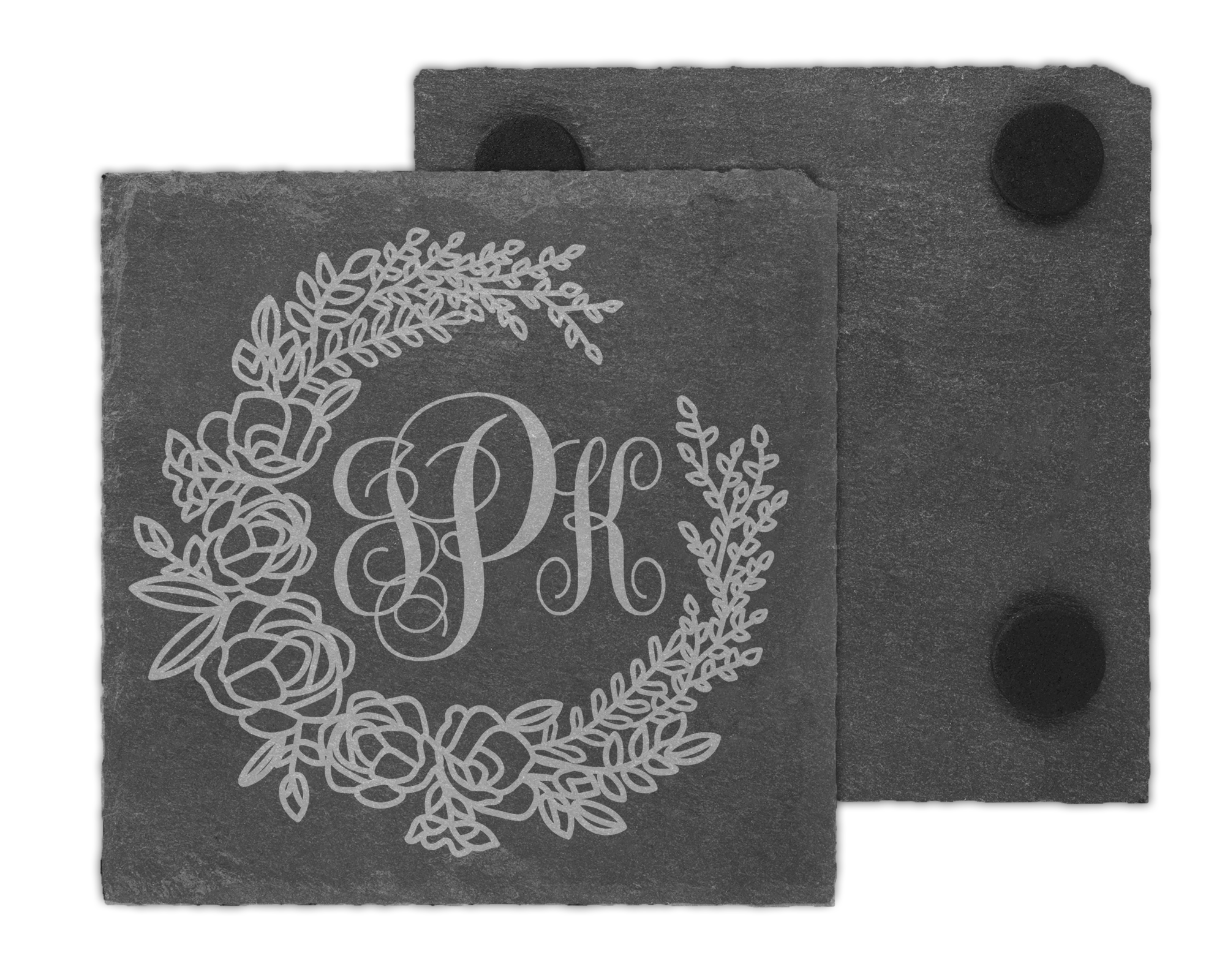 Personalized Slate Coaster Set