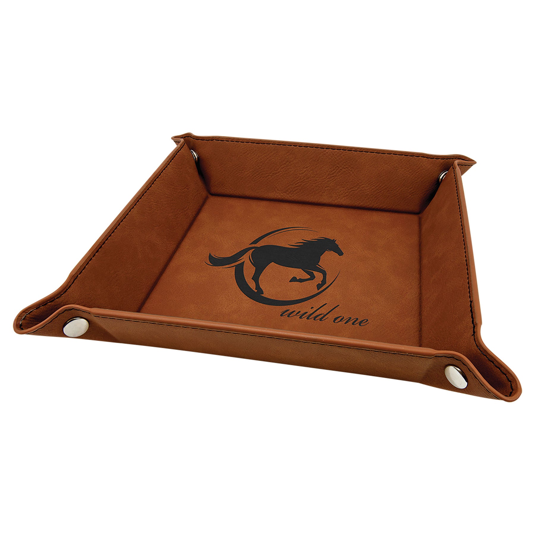 Leatherette Valet Tray Personalized Small