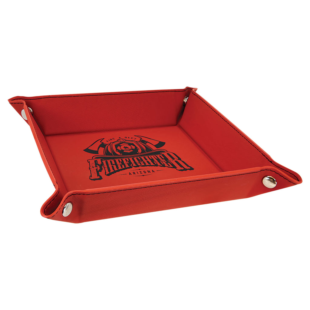 Leatherette Valet Tray Personalized Small