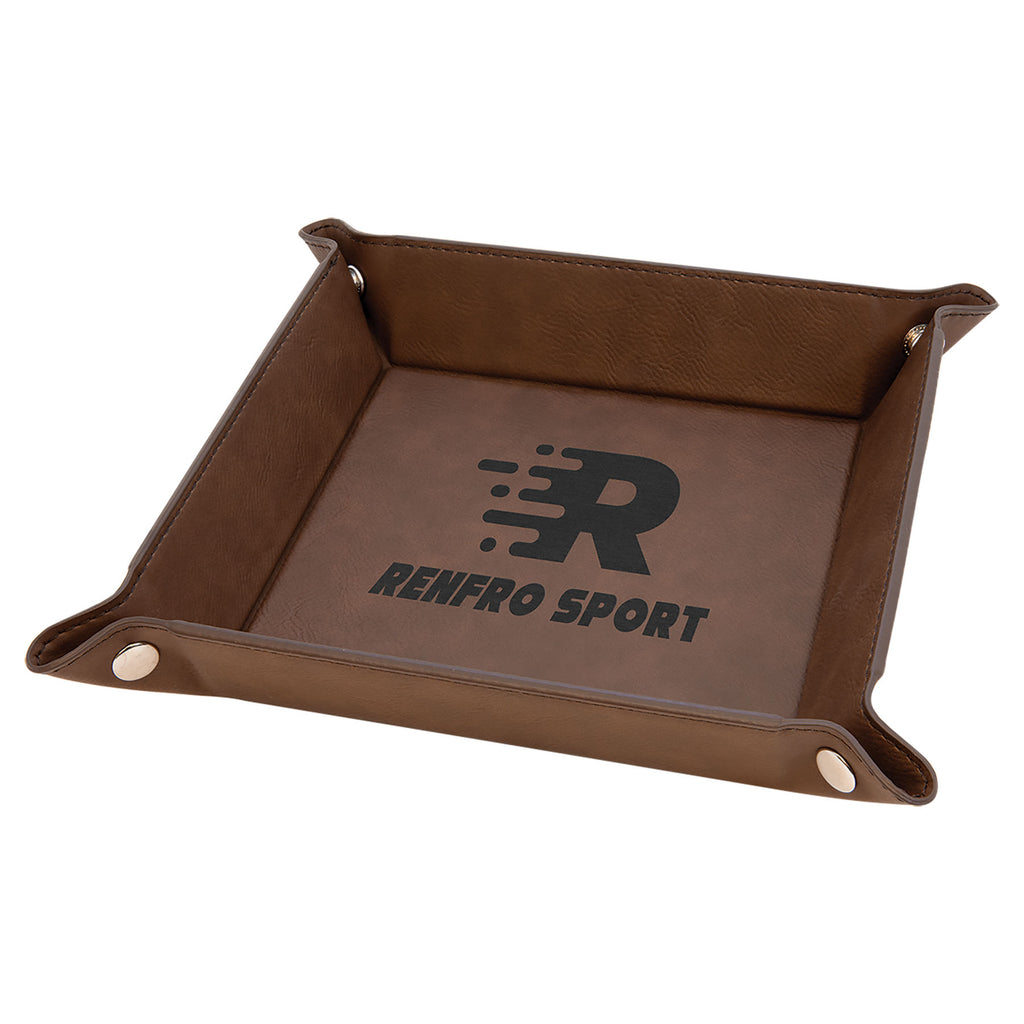 Leatherette Valet Tray Personalized Small