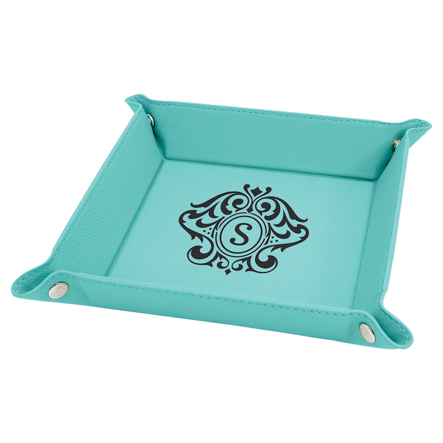 Leatherette Valet Tray Personalized Small
