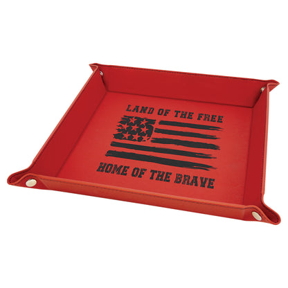 Personalized Leatherette Valet Tray