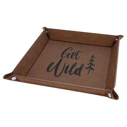 Personalized Leatherette Valet Tray