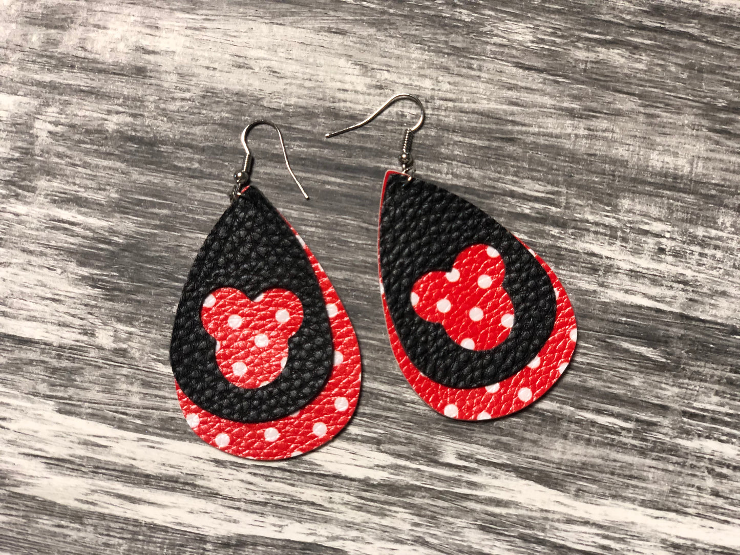 Magic Faux Leather Drop Earrings