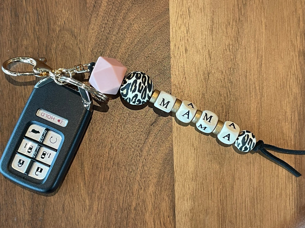 Mama Leopard Keychain