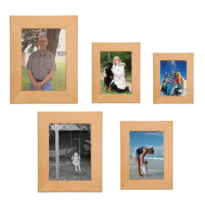 Laser Engraved Red Alder Photo Frame