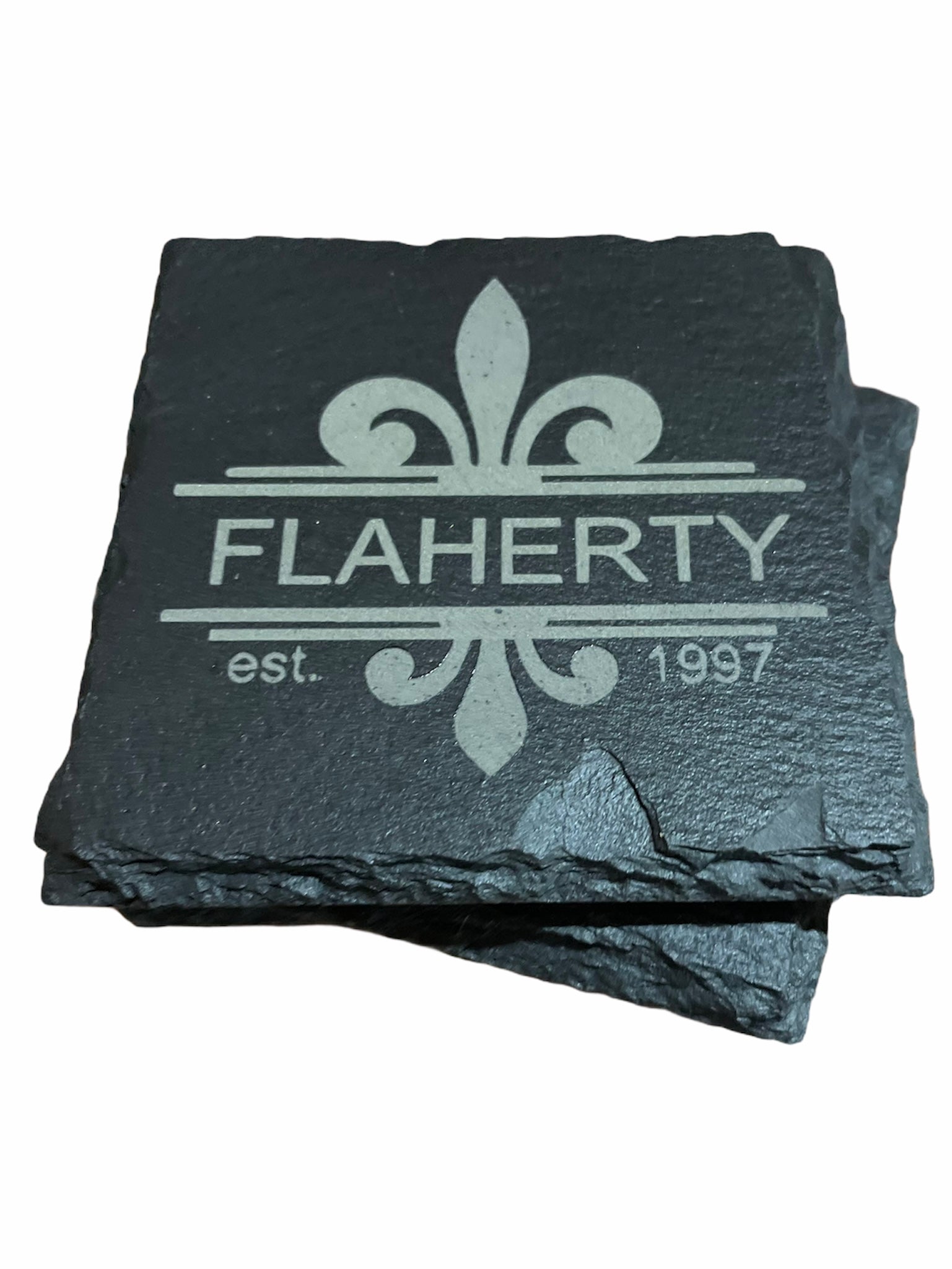 Personalized Slate Coaster Set
