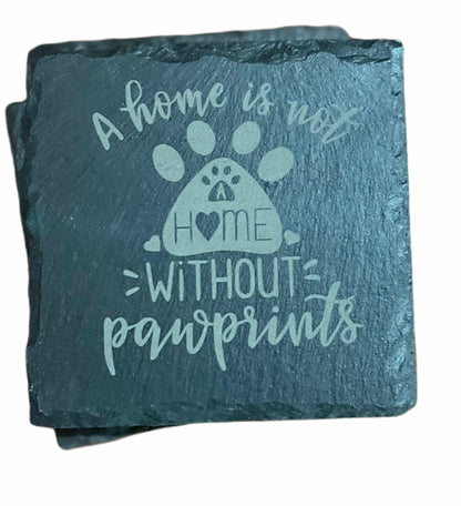 Personalized Slate Coaster Set