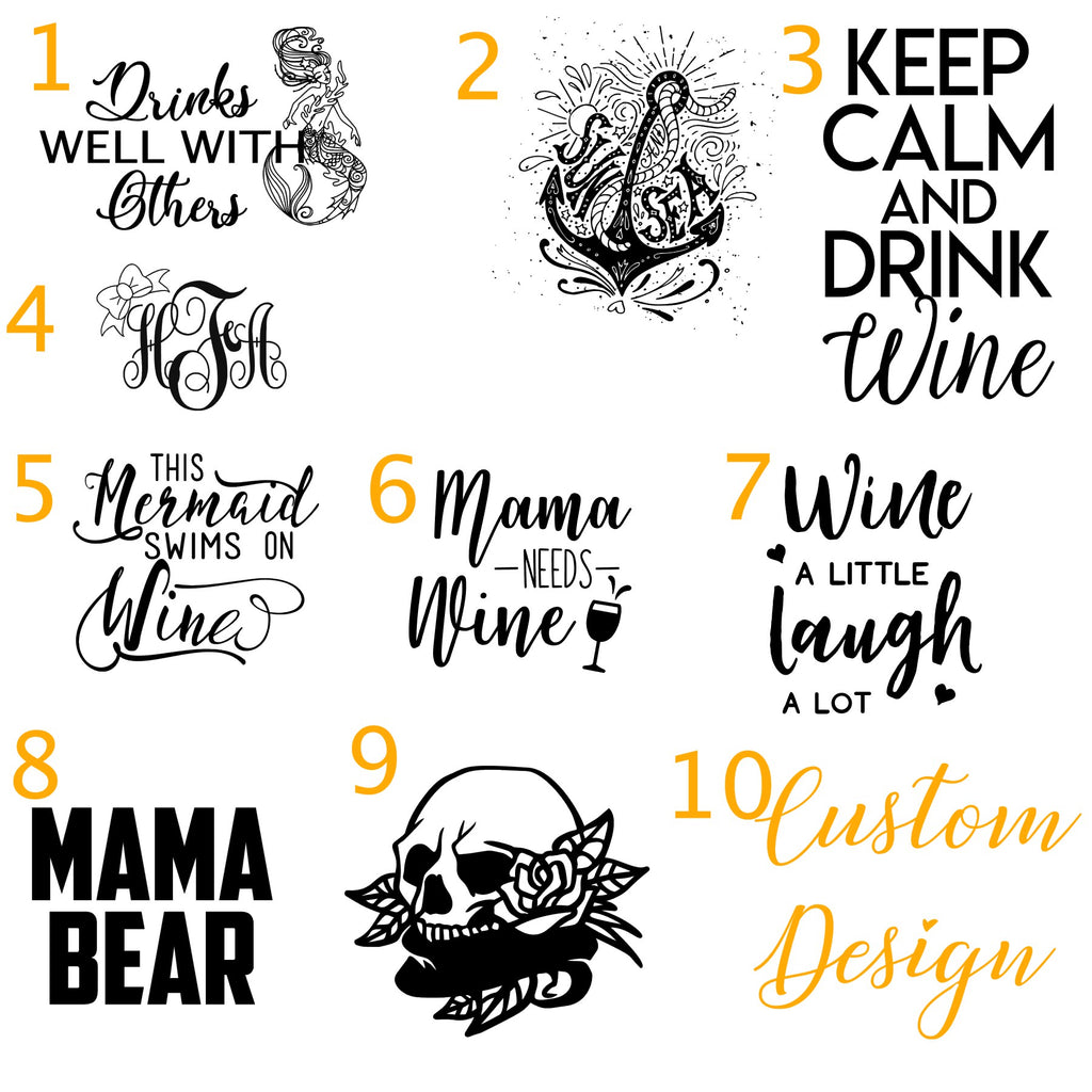 White Stemless Wine Tumbler