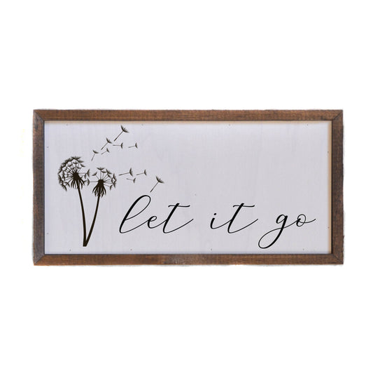 12x6 Let It Go Wall Sign