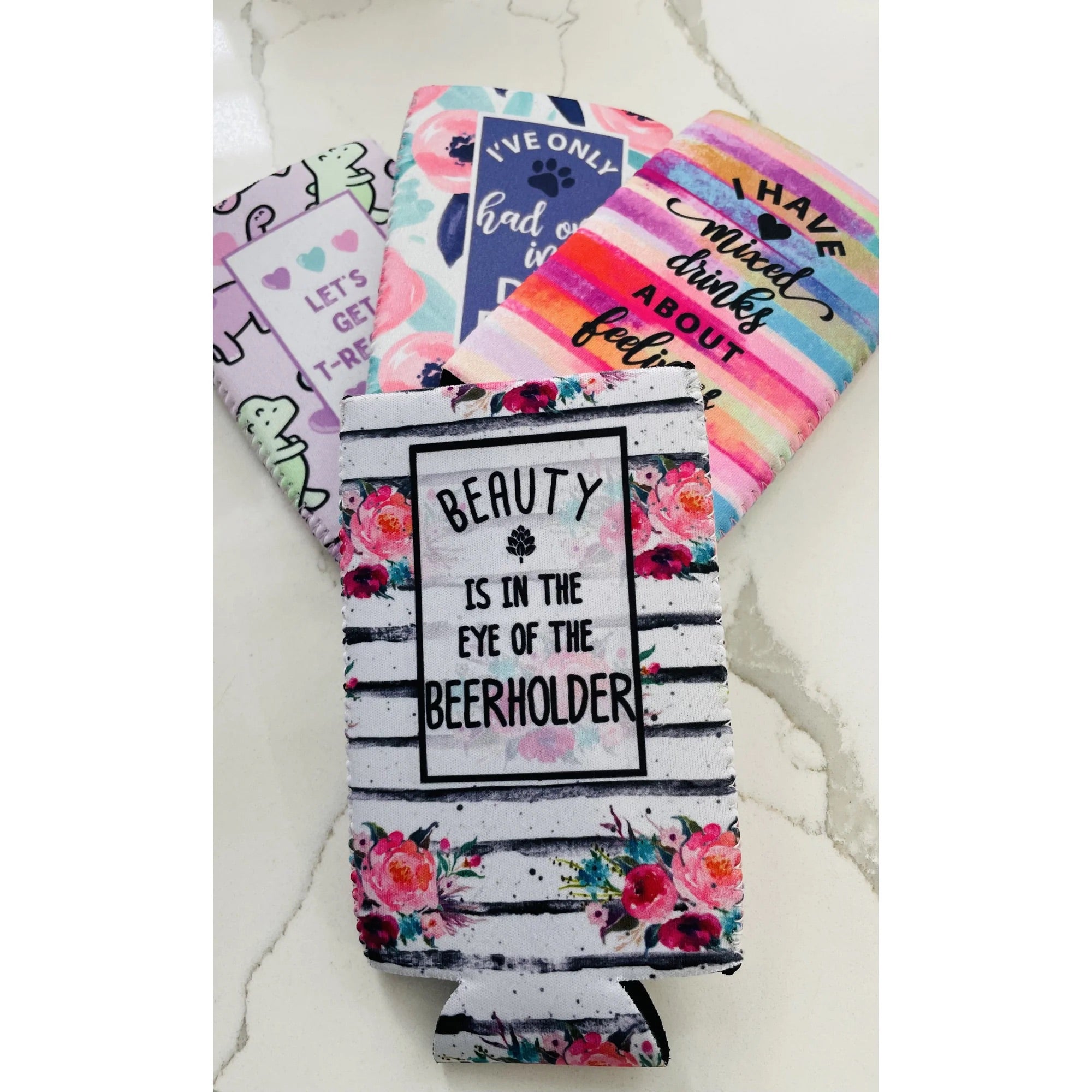 Beauty is in the eye Slim Can Cooler