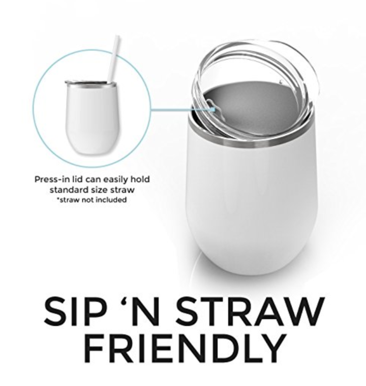 Sea-Foam Stemless Wine Tumbler