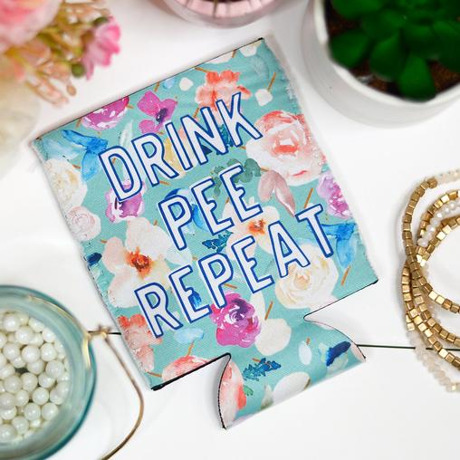 Drink Pee Repeat Can Cooler