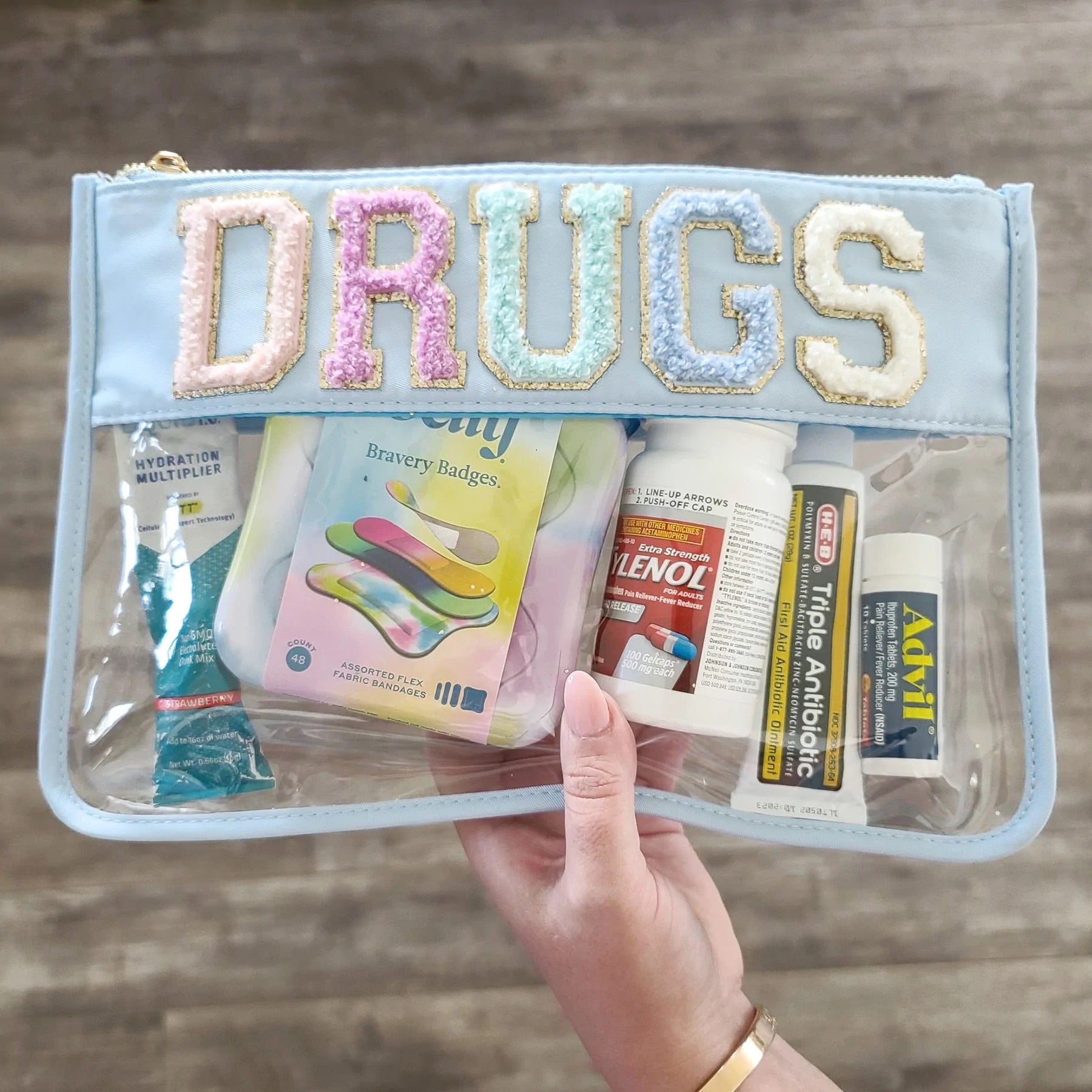 Nylon Clear Patch Bag