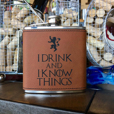 Leatherette Flask - Custom Order