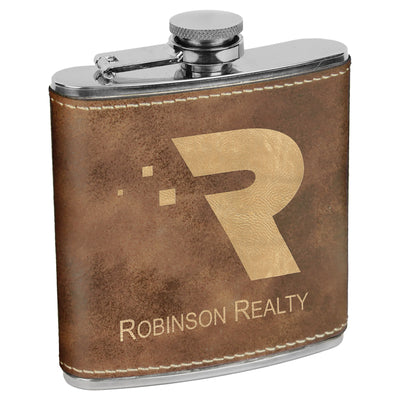 Leatherette Flask - Custom Order