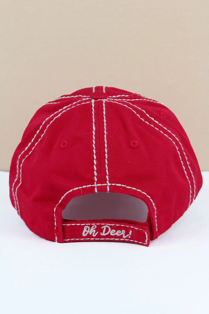 Oh Deer Distressed Hat