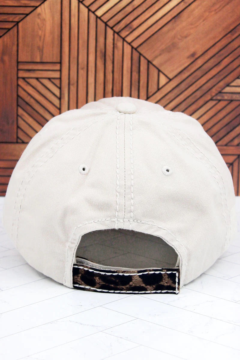 Thankful & Blessed Leopard Pumpkin Hat